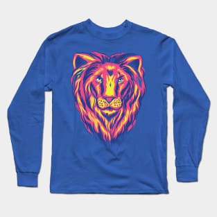 Colorful Lion Long Sleeve T-Shirt